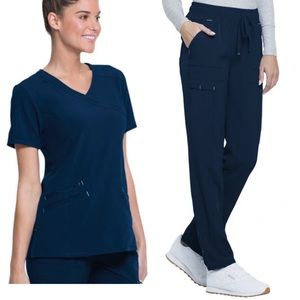Navy Blue Scrubs Set